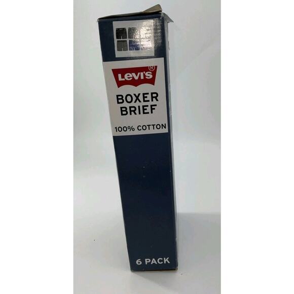 Levi's Boxer Briefs Men's Size XL 6 Pack Underwear Premium Cotton Multicolored - Picture 4 of 6